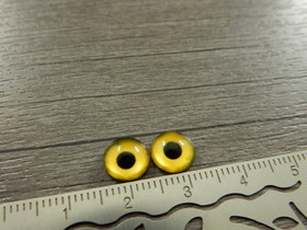 Kapussi silmä, 8mm, keltainen, 1kpl