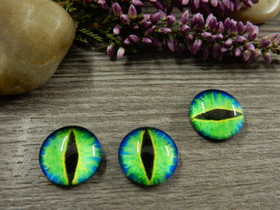Kapussi silmä, 12mm, vihreä, 1kpl