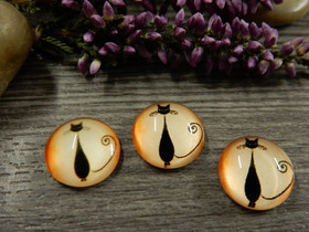 Kapussi kissa, 12mm, oranssi, 1kpl