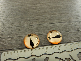 Kapussi kissa, 12mm, oranssi, 1kpl