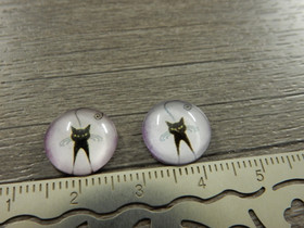 Kapussi kissa, 12mm, vaaleanliila, 1kpl