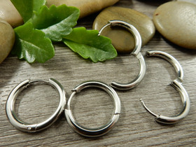 Korvakorurengas huggie, 19x2.5mm, rst, 1pari