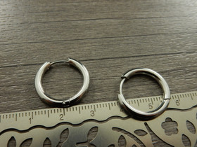 Korvakorurengas huggie, 19x2.5mm, rst, 1pari