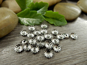 Helmihattu kukka, 6mm, rst, 10kpl