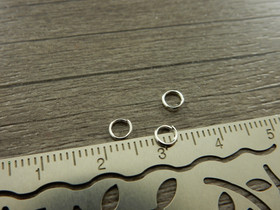 Välirengas, 4x0.6mm, avattava, rst/ kirkashopea, 10kpl