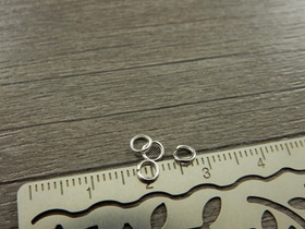 Välirengas, 4x0.7mm, avattava, rst/ kirkashopea, 10kpl