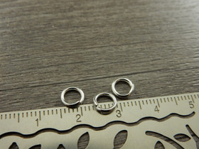 Välirengas, 6x1mm, avattava, rst/ kirkashopea, 10kpl