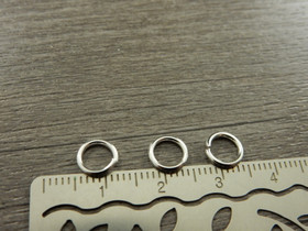 Välirengas, 7x1mm, avattava, rst/ kirkashopea, 10kpl