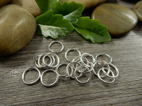 Välirengas, 8x0,9mm, avattava, rst/kirkashopea, 10kpl