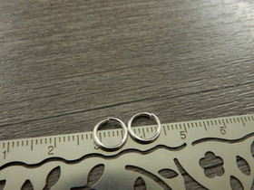 Välirengas, 8x0,9mm, avattava, rst/kirkashopea, 10kpl