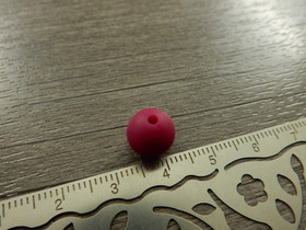 Silikonihelmi, 9mm, viininpunainen, 1kpl