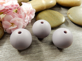 Silikonihelmi, 15mm, vaaleapurppura, 1kpl