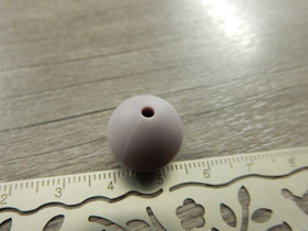 Silikonihelmi, 15mm, vaaleapurppura, 1kpl