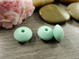 Silikonihelmi linssi, 12mm, minttu, 1kpl
