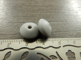 Silikonihelmi linssi, 12mm, vaaleanharmaa, 1kpl