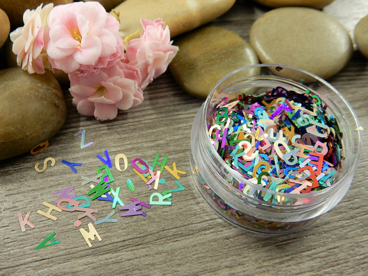 Hile mixsetti kirjaimet, 2g, 1kpl