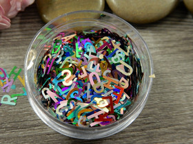 Hile mixsetti kirjaimet, 2g, 1kpl