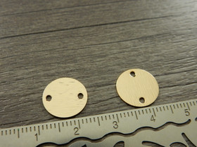 Ympyräriipus/ linkki, 12mm, vaaleakulta, 1kpl