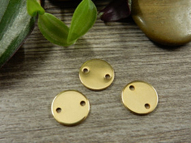 Ympyräriipus/linkki, 10mm, kulta, 1kpl