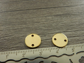 Ympyräriipus/linkki, 10mm, kulta, 1kpl