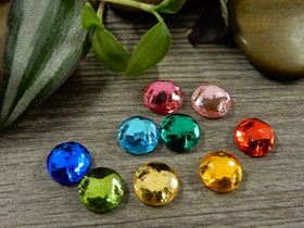 Ympyräriipus fasetoitu/ linkki, 8mm, mix setti, 10kpl