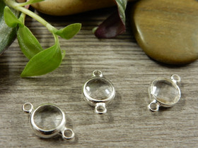 Strassiriipus ympyrä/ linkki, 16x9mm, kromi, 1kpl