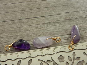 Kristalliriipus ametisti, n.10-30x8mm, liila, 1kpl