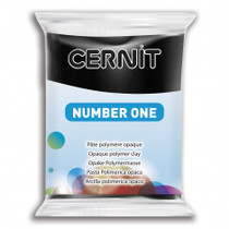 Cernit number one, 56g, 100 black, 1kpl