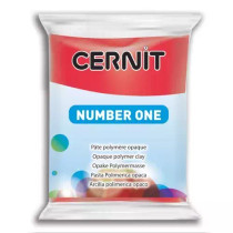 Cernit number one, 56g, red 400, 1kpl