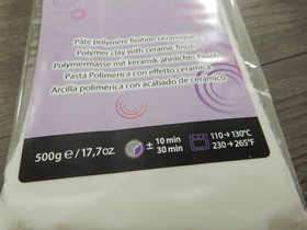 Cernit Opaline, 500g, 010 white, 1kpl POSTIPAKETTI TOIMITUS