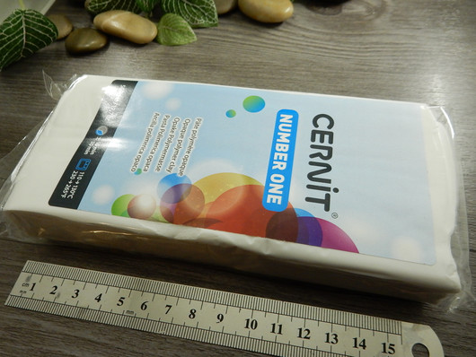 Cernit Number one, 500g, 027 opaque white, 1kpl POSTIPAKETTI TOIMITUS