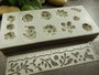 Silikonimuotti kukat,  130x60mm, beige, 1kpl