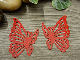 Perhonenriipus, 36x29mm, punainen, 1kpl