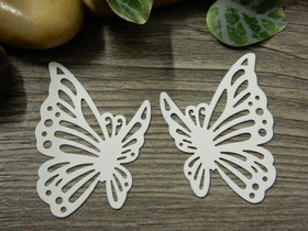 Perhonenriipus, 36x29mm, valkoinen, 1kpl