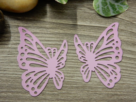 Perhonenriipus, 36x29mm, liila, 1kpl