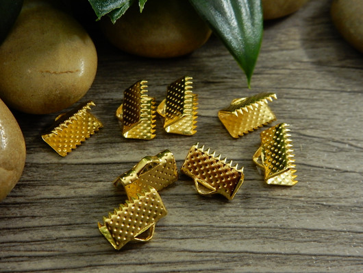 Nauhanpää, 10x7mm, kulta, 10kpl