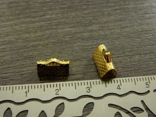 Nauhanpää, 10x7mm, kulta, 10kpl