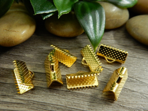 Nauhanpää, 13x7mm, kulta, 10kpl