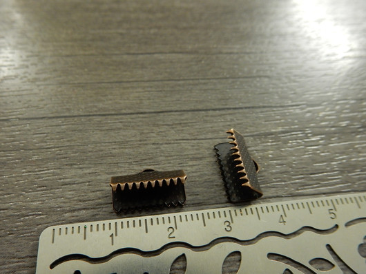 Nauhanpää, 13x7mm, kupari, 10kpl