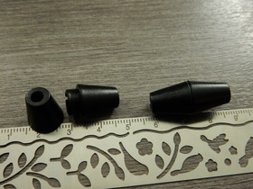 Turvalukko, 27.5x12mm, musta, 1kpl