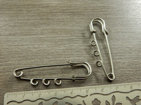 Kilttineula, 51x16mm, rst, 1kpl