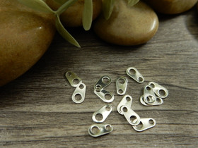 Lukon vastakappale, 7x4mm, kirkashopea, 20kpl