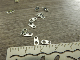 Lukon vastakappale, 7x4mm, kirkashopea, 20kpl