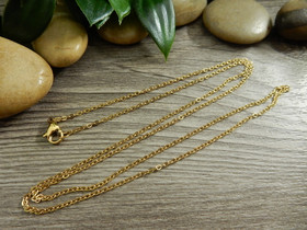 Ankkuriketju/valmisketju 60cm, 2x1.7x0.3, kulta/rst, 1kpl