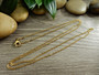 Ankkuriketju/valmisketju 60cm, 2x1.7x0.3, kulta/rst, 1kpl