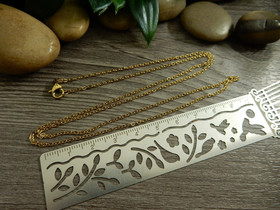 Ankkuriketju/valmisketju 60cm, 2x1.7x0.3, kulta/rst, 1kpl