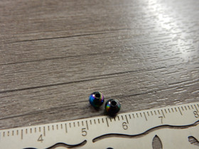 Akryylihelmi, 4mm, moniväri, 50kpl