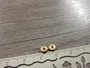 Akryylihelmi rondelli, 5x1.5mm, vaaleakulta, 20kpl