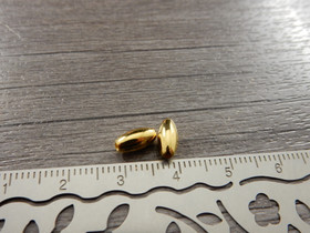 Akryylihelmi ovaali, 8x4mm, kulta, 20kpl