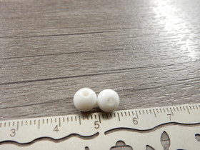 Akryylihelmi, 6mm, valkoinen, 20kpl